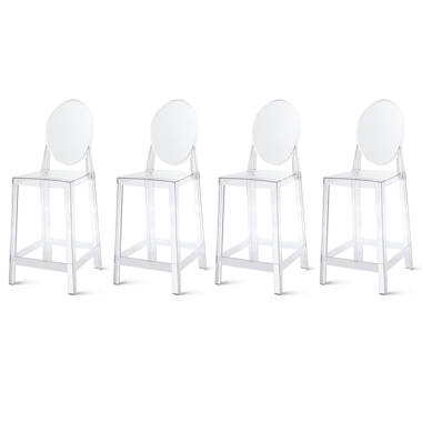 Acrylic counter height discount chairs